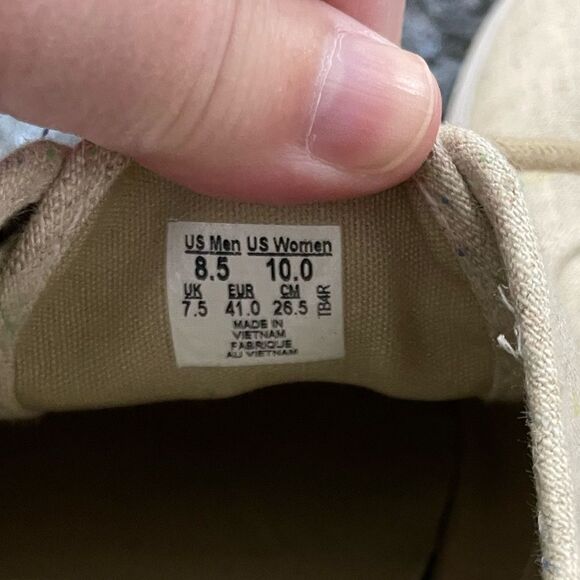 Vans Authentic Lo Pro Speckled Canvas Sneakers Size 10 - Picture 7 of 8